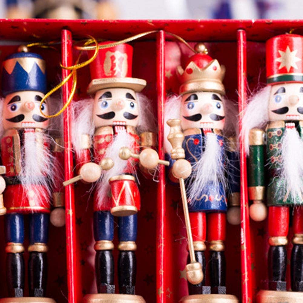 Nussknacker Deko Weihnachtsschmuck Holz Nussknacker Soldat Figuren Sammler Nussknacker Holz Handbemalt Soldat Nussknacker Nussbaum Statue Weihnachtsgeschenk Fur Kinderzimmer Party Dekor Regale