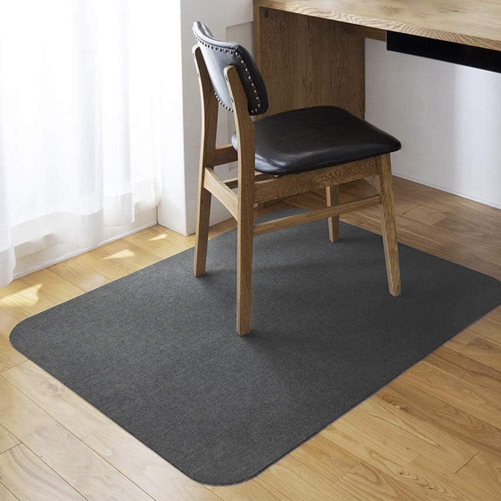 Office Chair Mat, Opaque Hard Floor Mat for Home, 0.16" Thick Multi-Purpose Low Pile Desk Chair Mat for Hardwood Floor (35x55 in. / Dark Gray): Kitchen & Dining