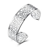 KACON Sterling Silver Bangle Bracelet, Fashion