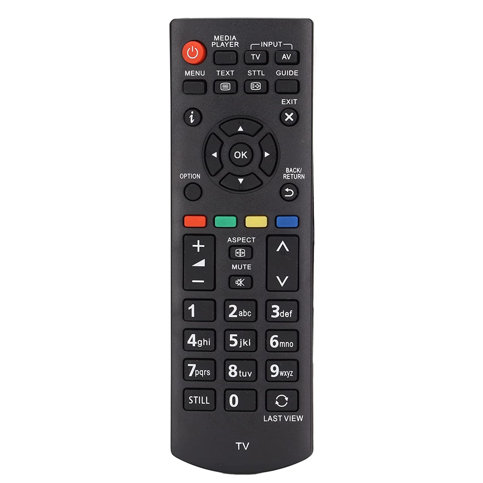 AULCMEET N2QAYB000816 Replaced Remote Control Fit for Panasonic Viera TV TX-32A400B TX-50AW404 TX-L24XM6B TX-L24XM6E TX-L32B6E TX-39A400B TX-L19XM6B TX-L19XM6E TX-32A400E TX-39AW404 TX-39A400Y