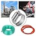 Anpro Pack of 12 Hose Clamp Stainless Steel Clamps Worm-Gear Hose Clamp, Miniature Power-Seal Worm-Drive Kit, 1/2