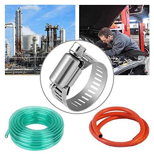 Anpro Pack of 12 Hose Clamp Stainless Steel Clamps Worm-Gear Hose Clamp, Miniature Power-Seal Worm-Drive Kit, 1/2-1-1/16(14-27mm) - Thumbnail 5