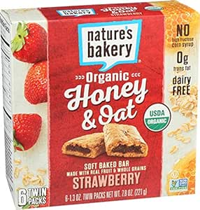 Amazon.com : Nature's Bakery Organic Honey & Oat Fig Bar ...