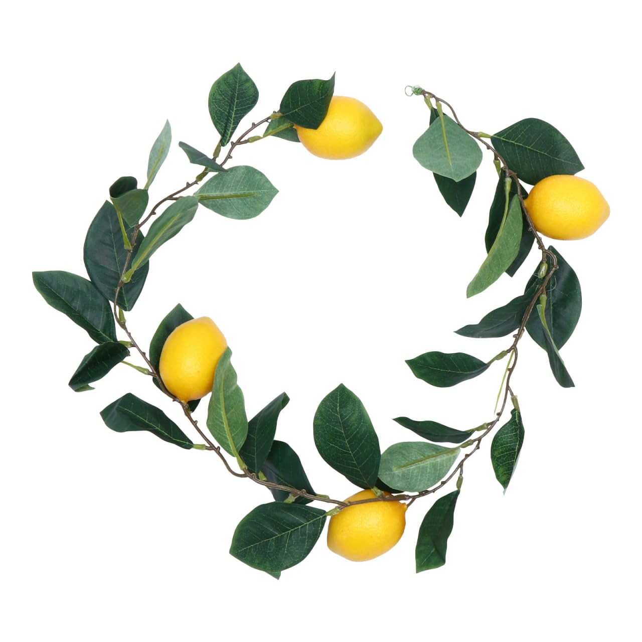 Zerodeko Artificial Lemon Garland - 39.37In Simulated Lemon Hanging Rattan with Realistic Fruit and Green Leaves - Versatile Fake Vines for Home Wall Garden and Wedding Door Decoration