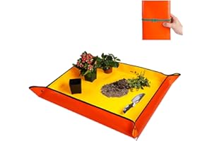 HNXTYAOB Large Potting Mat for House Plant Transplanting and Soil Mix Control Waterproof Plant RepottingTray Gardening Tools Plant Gifts for Plant Lovers (39.5"X31.5")