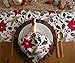 DII Woodland Holly Christmas Holiday Kitchen & Table Décor, Table Runner, 14x108, Poinsettia & Christmas Greenery