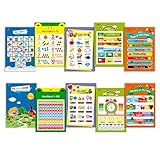 10 LAMINATED Educational Posters for Toddlers ,13