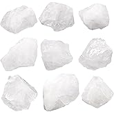 1 Lb Rough Clear Quartz Stone Bulk, Crystal Quartz Rough Crystal Stone for Cabbing, Tumbling, Cutting, Lapidary, Polishing, Reiki Crystal Healing