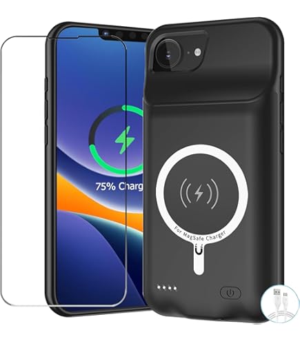 Amazon.com: Battery Case for iPhone 16e, Upgraded 10000mAh