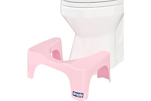 Squatty Potty The Original Bathroom Toilet Stool Curve Lightweight with Sleek and Modern Design, Pink, 7"