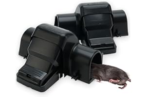 Rat Traps Indoor Outdoor - 2 Pack Dual-Entry Large Rat Trap Outdoor and Indoor for Home, Garden and Restaurant with 99.9% Tra
