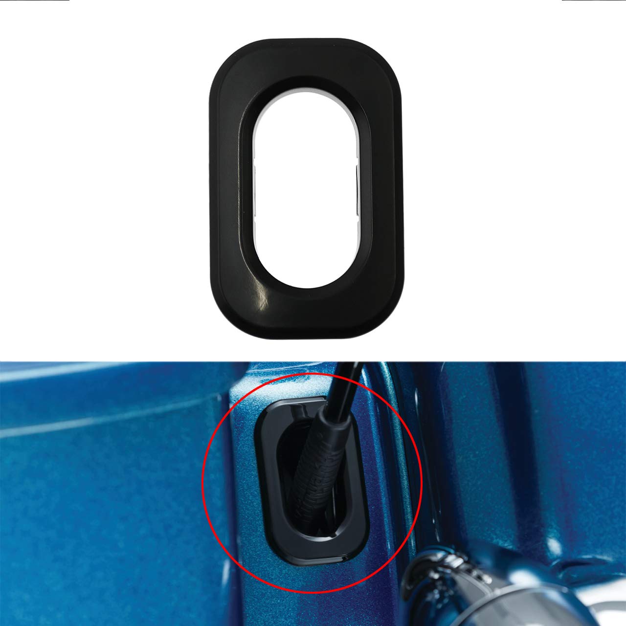 Photo 1 of HCmotorku Motorcycle Accent Antenna Housing Hole Cover Fit for Harley Touring Street Glide Road Glide Road King 2006-2022 Black