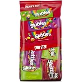 Wrigley's Skittles Fun Size Original, Wild Berry, and Sour Chewy Individually Wrapped Stocking Stuffers Christmas Candy Variety Pack, 26.46 Oz Bulk Bag