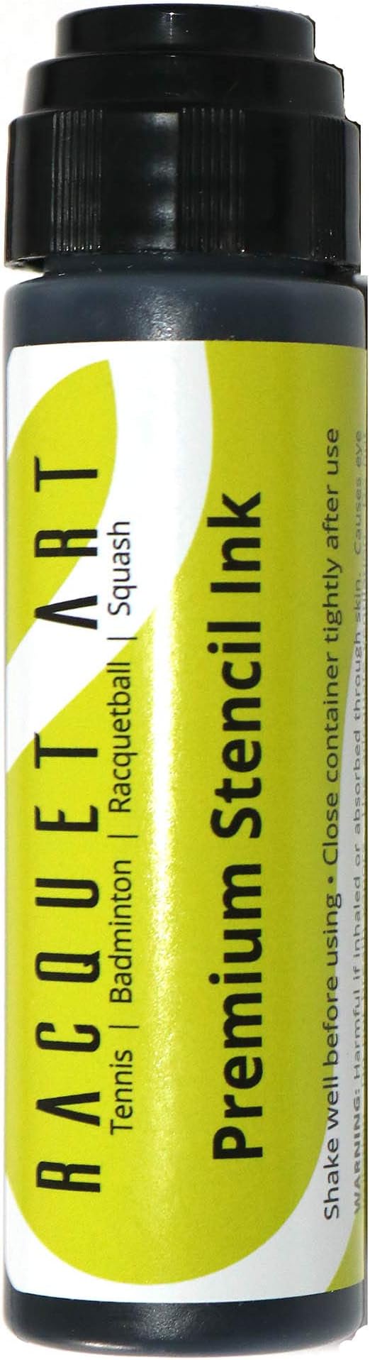 Racquet Art Premium Racquet Stencil Ink: Black, Red, White, Blue, Yellow, Silver, Green, Orange, Pink, Purple
