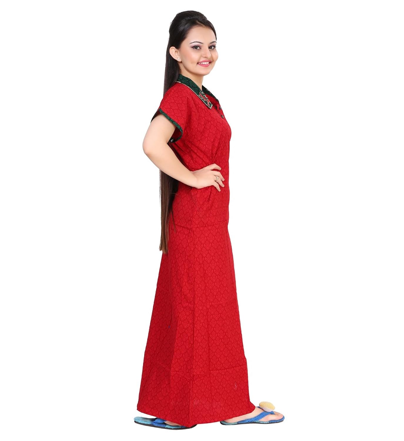 bailey women's cotton nightwear(bailey1232, red, free size)