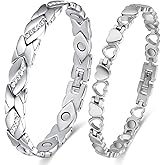 Vicmag Magnetic Bracelets for Women Titanium Steel Bracelet Strong Magnets with Adjustment Tool & Present Box