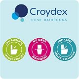 Croydex Carron Wooden Soft Close Toilet Seat White Oval Adjustable Hinges view 5