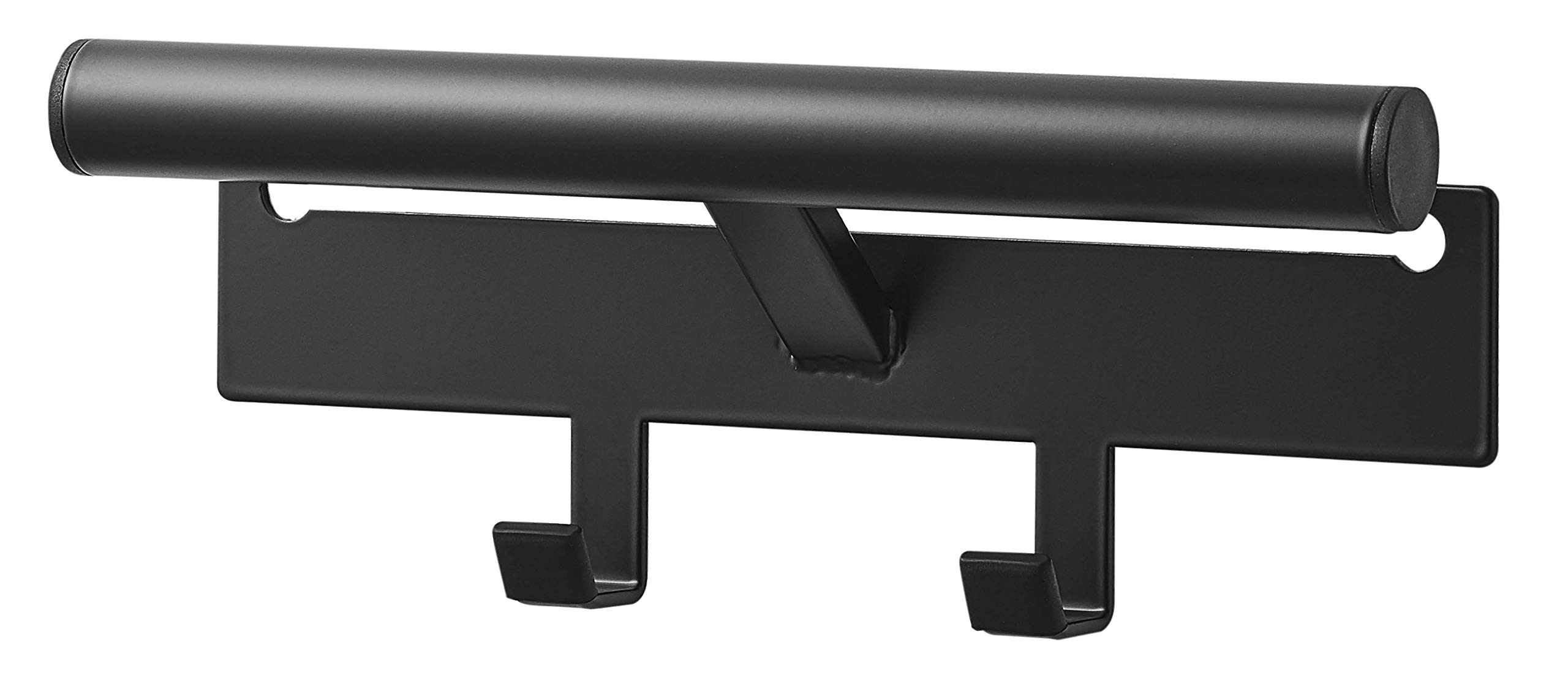 YAMAZAKI 5317 Tower Backpack Hanger, Black, Steel/Polypropylene, Minimalist, 26 x 6.5 x 10.5 cm