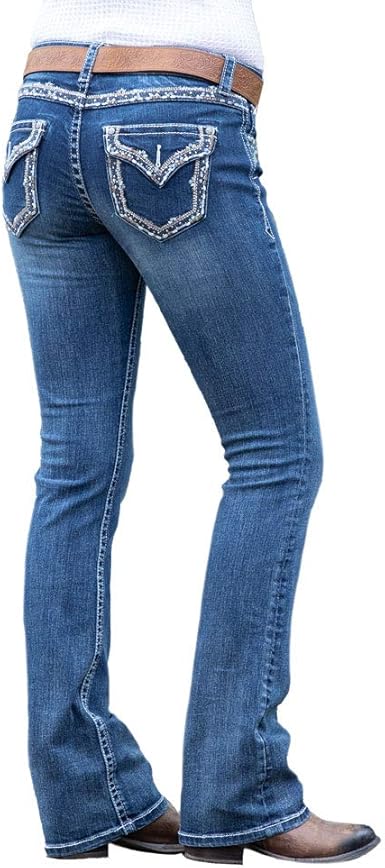Grace In La Slim Fit Belle Of The Barn Beaded Jeans At Amazon