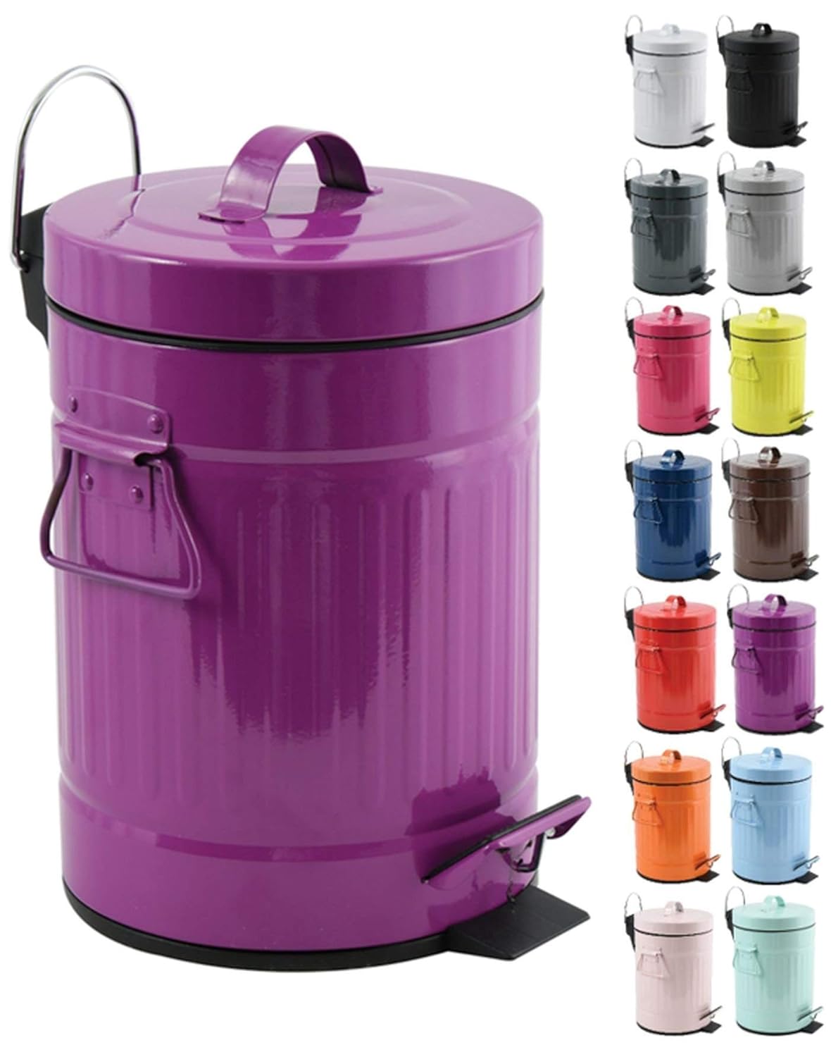 MSV Pedal Bin, Purple, Unique Size Amazon.co.uk Kitchen & Home