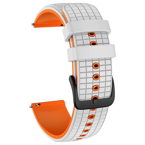 ISABAKE Strap for Garmin Vivoactive 4 / Venu 2 / Forerunner 255, 22mm Silicone Quick Release Band for Samsung Gear S3 Frontier