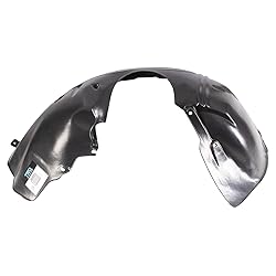 TRQ Front Left Inner Fender Liner Black Drivers
