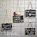 Efoxmoko 12 Mini Hanging Chalkboards Signs with Pen, Bigger Size 6.3 x 4.72 Inch, Small Blackboard Label for Party Wedding, Door Hanger Sign, Mini Chalk Signs, Decorative Chalkboard Tags with String