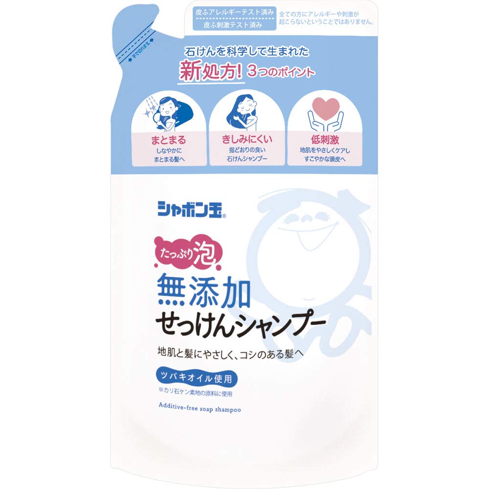 【3個セット】シャボン玉 無添加せっけんシャンプー泡タイプ つめかえ用 420ml商品画像