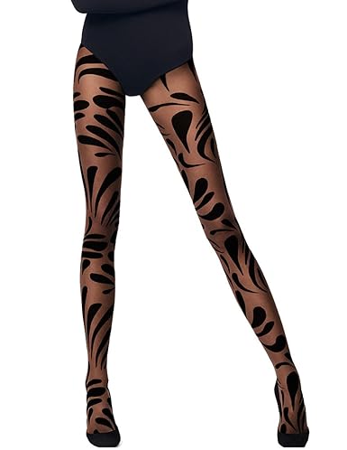 Wolford Women's Droplet Tights Black/Black X-Small