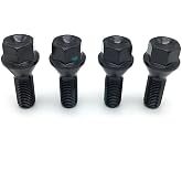 WayJun 4 Pcs Wheel Lug Nuts M12 X 1.5 36136781150 Wheel Stud | Compatible with Select BMW E46 325 E90 E39 E60 E53