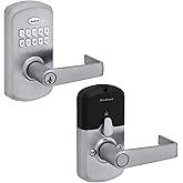 Kwikset SmartCode 955 Light Commercial 10-Button Keypad Satin Chrome Electronic Kingston Lever, Featuring Convenient Keyless Entry, 3-Year Battery Life and High Traffic Durability