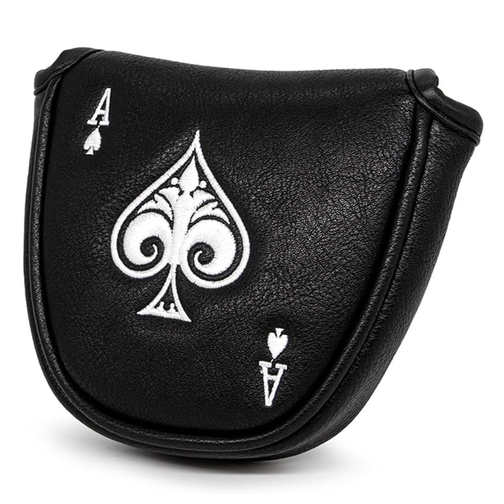 Tskcvy Putter Cover Headcover Mallet Putter Cover Magnetic Club Protective Case Fits Gift for Men Golfer