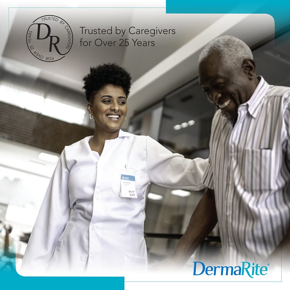 DermaRite's Lantiseptic Moisture Shield Original Skin Protectant - 50% Lanolin, Paraben Free, Unscented Barrier Cream Ointment - 12 oz. Jar, 2 Count