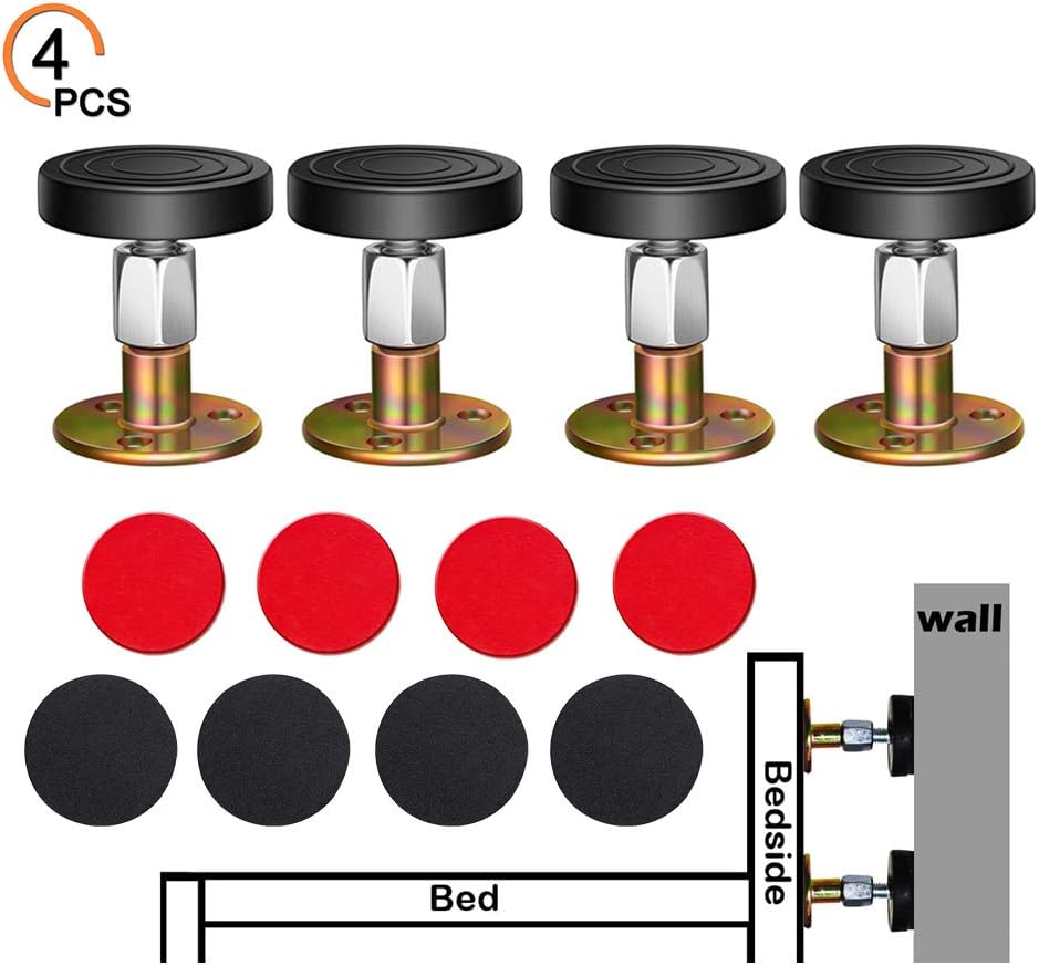 Headboard Stoppers for Beds Sofas Easy Install 1.18In 2.67In