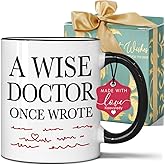 Koouyiedy A Wise Doctor Once Wrote Mug 11OZ Dr Graduation Gifts - Funny Mug Gifts for Physician Surgeon Medical Student Practitioner - Doctor Mugs