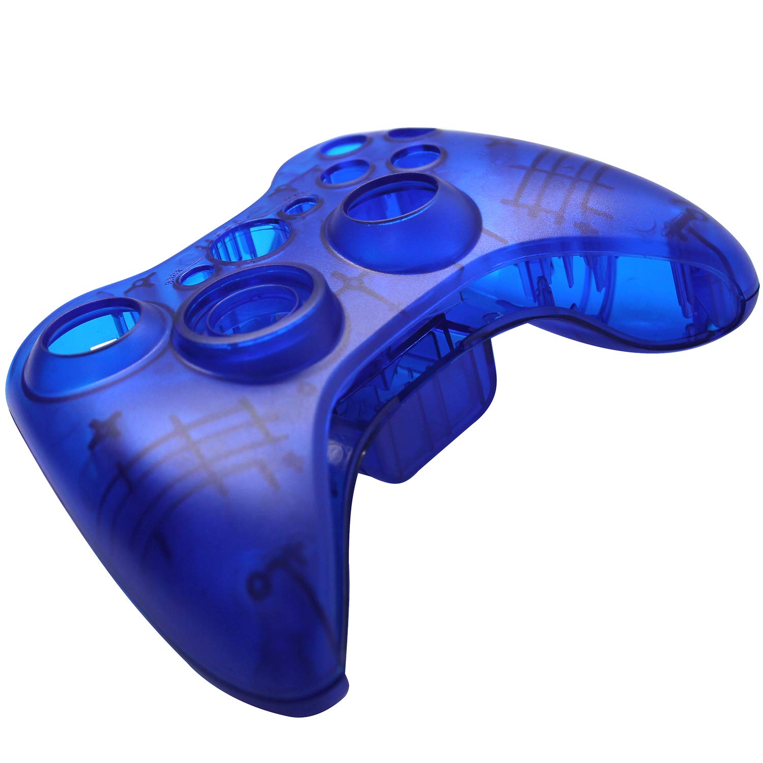 OSTENT Ersatzgehäuse Shell Buttons Kit kompatibel für Microsoft Xbox 360 Wireless Controller - Farbe Blau
