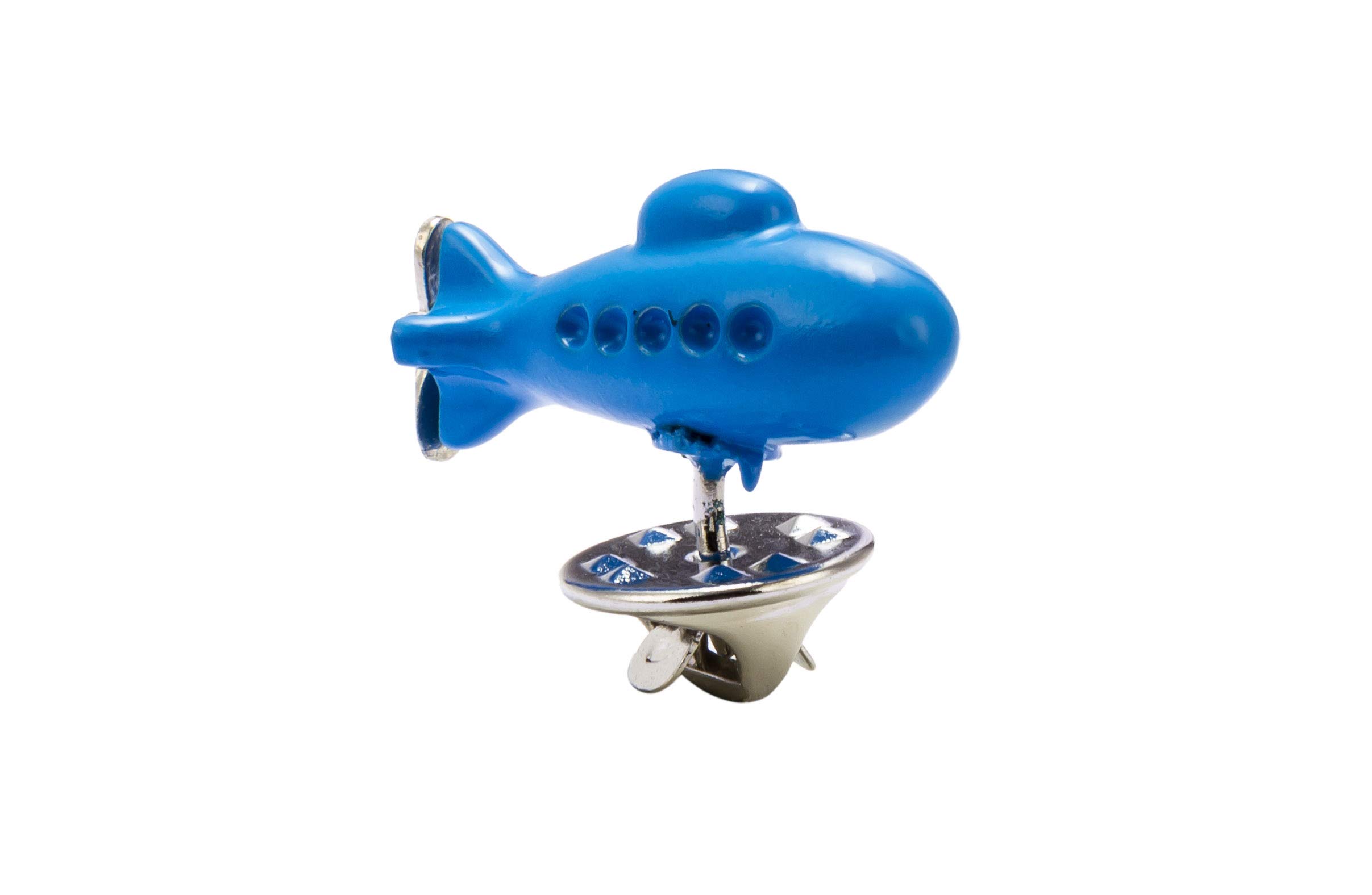 Brooch Lapel Pin for Men Submarine Lapel Pin Badge Coat Suit Wedding Gift Party Shirt Collar Accessories Blue