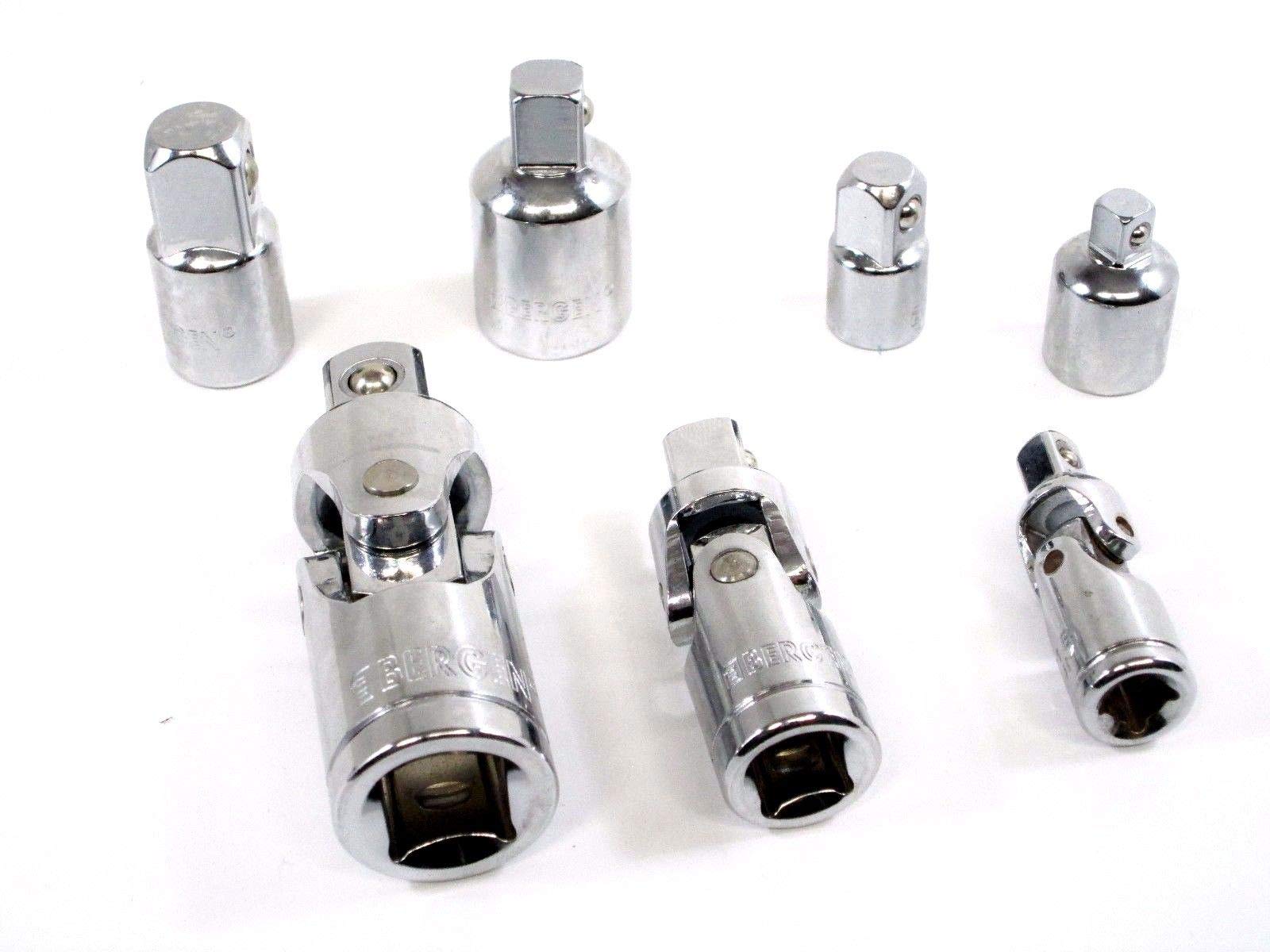 BERGEN 7PC Universal Joint & Socket Adapter Set B1258