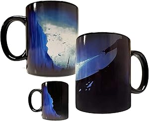 Color Changing Heat Activated ICE DRAGON -BURNING THE WALL - 11oz Ceramic Mug / Cup - Inspired by Game Of Thrones - Foam Box Protection - Grade A Quality (Perfect Gift)