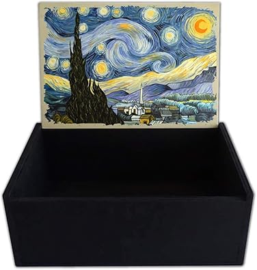 Capricci Italiani - Caja porta objetos de madera Vincent Van Gogh 2: Amazon.es: Joyería