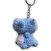 Keychain Crocodile Plush Wool Cute, Handmade Backpack Car Keyring Handbag Decorations Women Bag Decors Animal 2,5 Inches