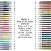 Original Stationery GL-11 Gel Pen Set with Smooth Flow Detail Nib and Long Lasting Ink - Metallic, Glitter, Neon - 48 Pack