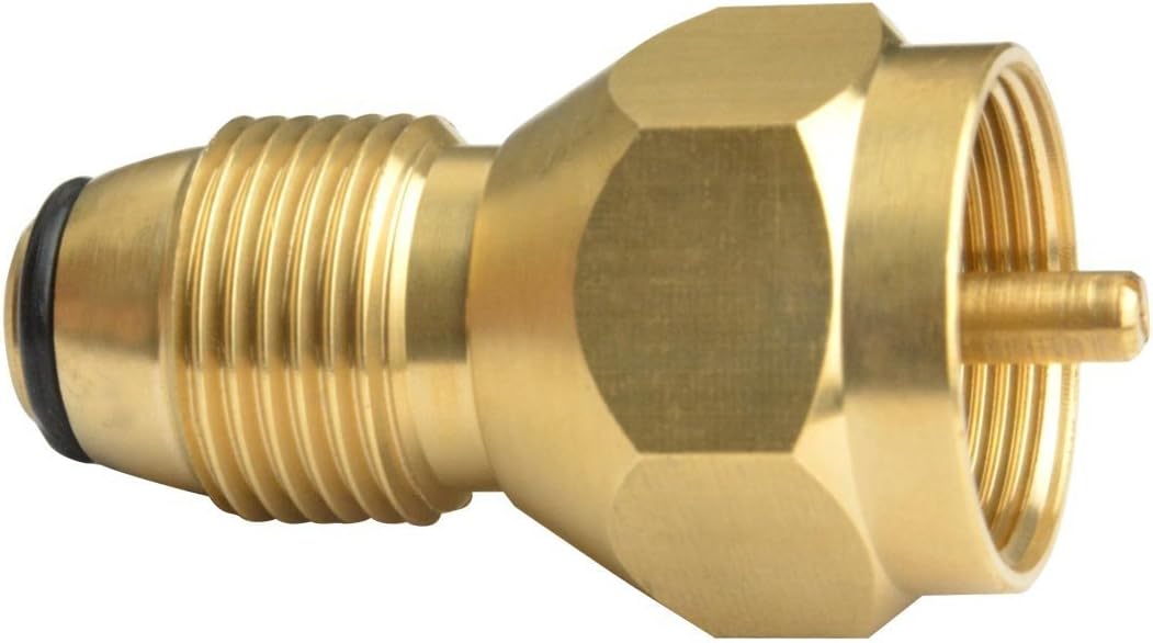 Venice mart Universal Propane Tank Refill Adapter- 100% Solid Brass Regulator Valve Accessory for all 1 LB Tank Small Cylinders