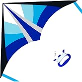Lanrui Delta Beginner Kite for Kids &amp; Adults, Easy to Fly Beach Kite