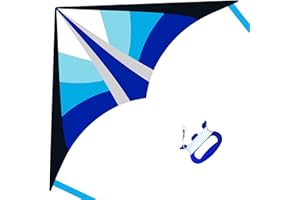 Lanrui Large Delta Kites for Kids & Adults, Easy to Fly Kite, Beginner Kite for Kids Ages 4-8,Best Beach Kite for Beginners, 300ft Kite Handle