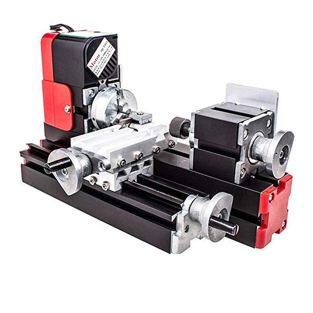Mini Micro Lathe Machine,12V Miniature Metal Multifunction Lathe Machine DIY 20000Rev