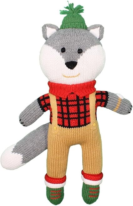 Amazon.com: zubels 100% cosido a mano Wesley el leñador fibras de lobo de peluche juguete de la muñeca, 12-Inch, Natural, ecológico: Toys \u0026 Games