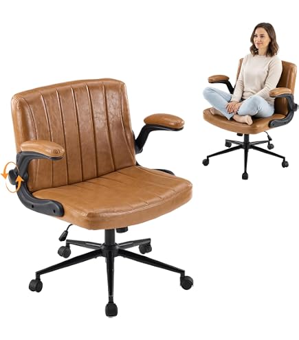 Amazon.com: VINGLI Criss Cross Chair with Adjustable Flip-Up Arms