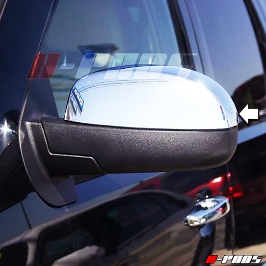 APADS 2 Chrome Mirror Covers for GMC DENALI+XL 20072013 / SIERRA 1500