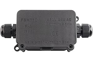 IP66 Waterproof Outdoor Junction Box 2 way 1in 1out Cable Connector for Electrical Installation in Gardens, Fountains, and St